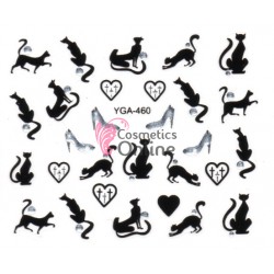 Stickere 3D pentru unghii cod YGA 460 Decor cu Halloween